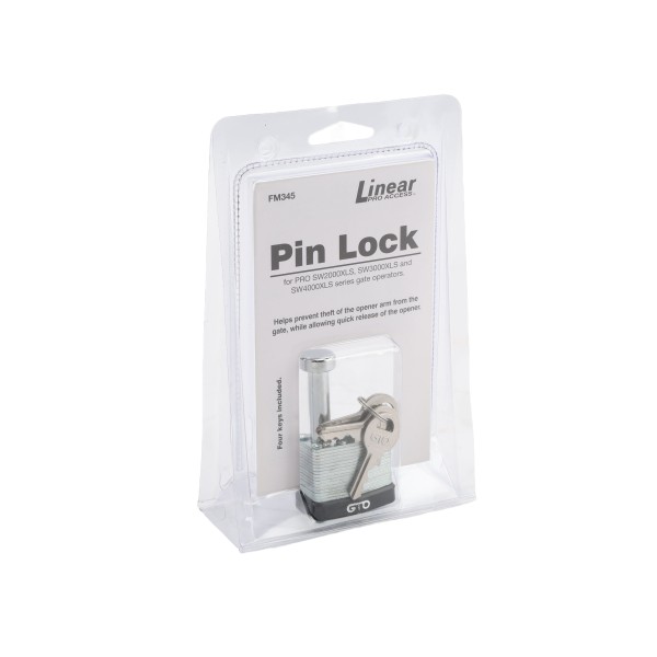 Linear Pro Anti-Theft Security Pin Lock for Swing Gate Openers - FM345