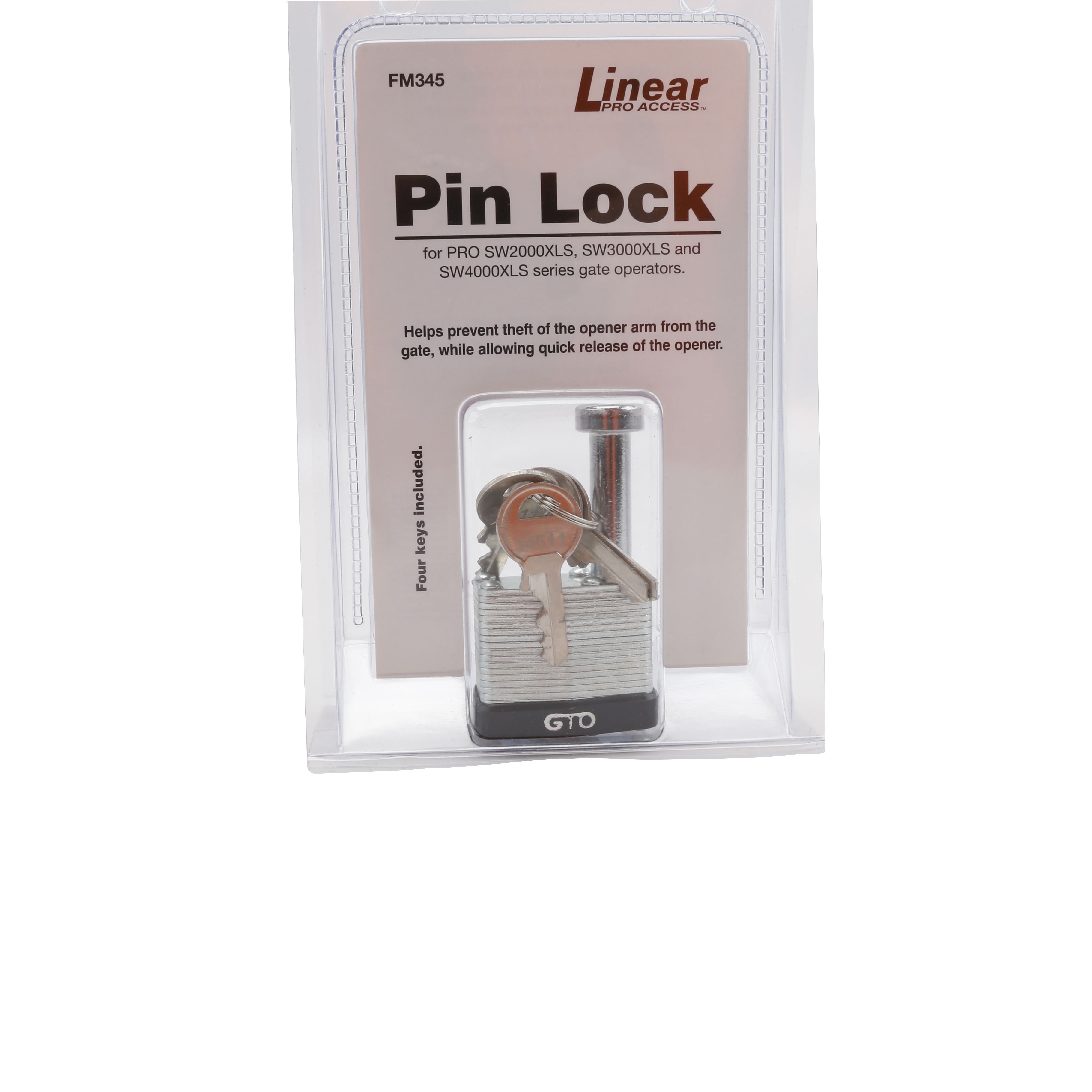 Security Pin Lock for ALL MODELS | Linear PRO Access - GTO Gate