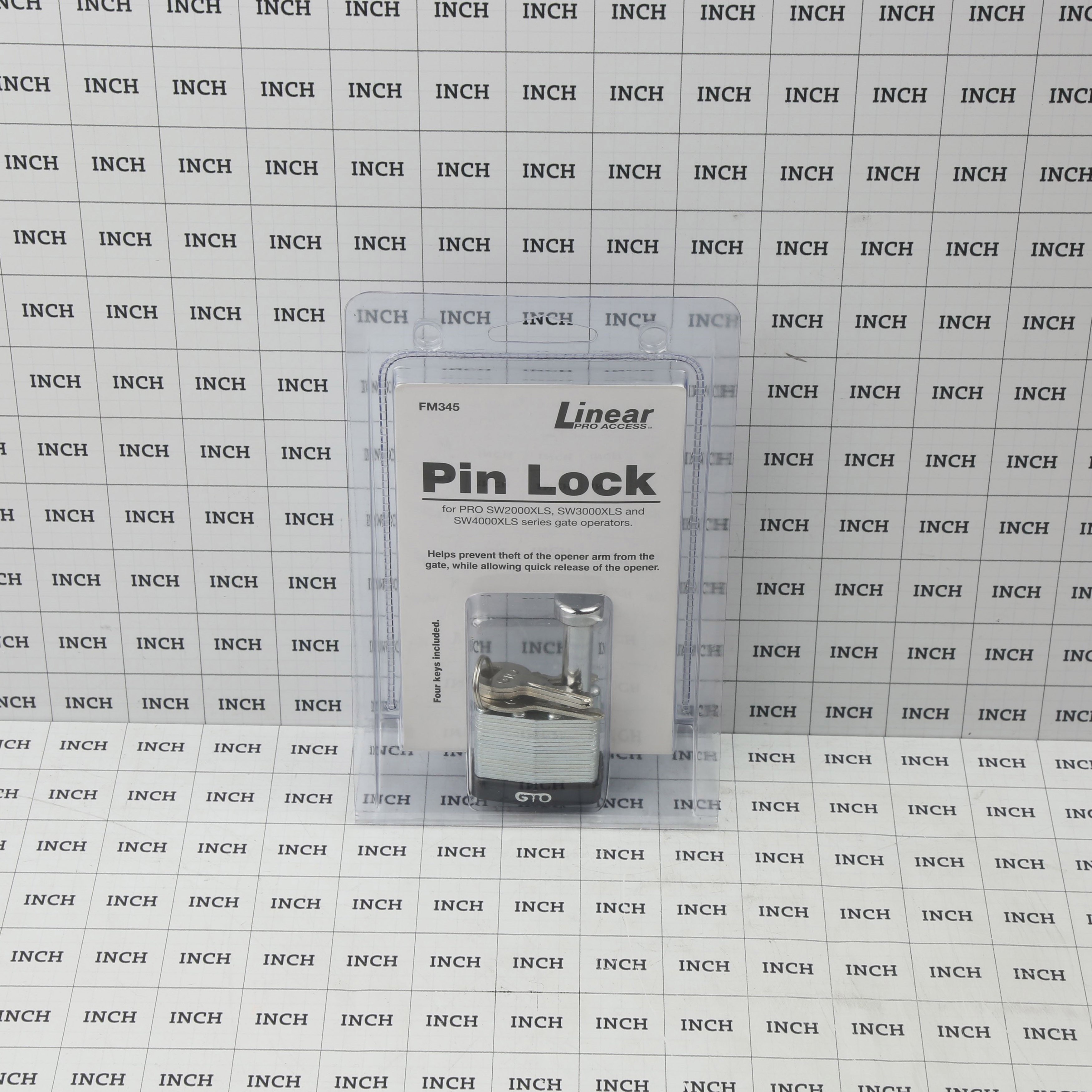Linear Pro Anti-Theft Security Pin Lock for Swing Gate Openers - FM345