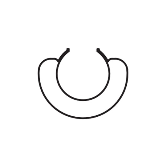 Genie Monitored 5 ft Sensing Edge for 2" Round Gate Posts (10 ft Lead Wire) - 113414.0001.S