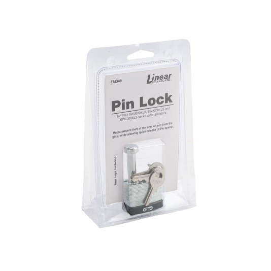 Linear Pro Anti-Theft Security Pin Lock for Swing Gate Openers - FM345
