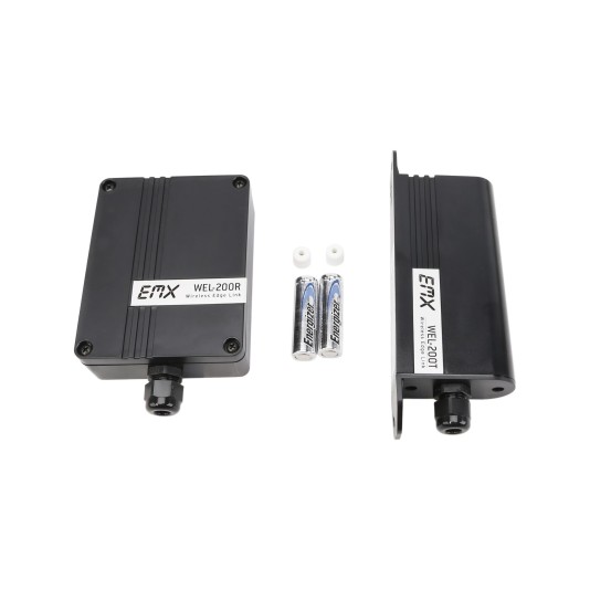 Genie Gate Edge Wireless Edge Link Sensor Kit with Transmitter - (UL325 NC / 10K / 4-Wire Pulse, 2 Frequency) - ‭OPAKMCWE.S‬
