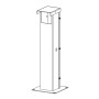Genie Photo Eye Vault Post for Safety Sensors - 113466.0001.S